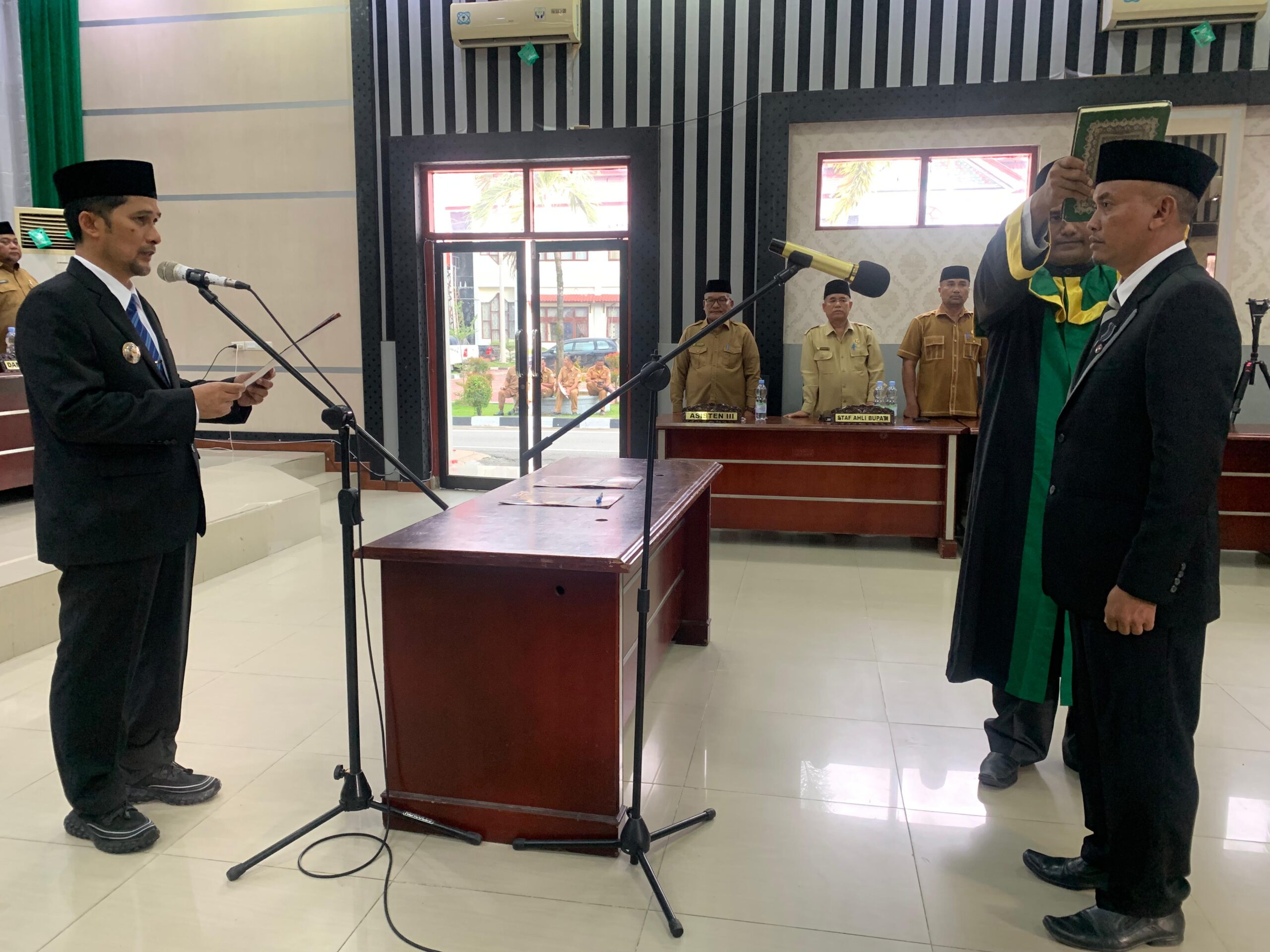 Pj Bupati Agara Lantik Syukur Selamat Jadi Kepala BPKD