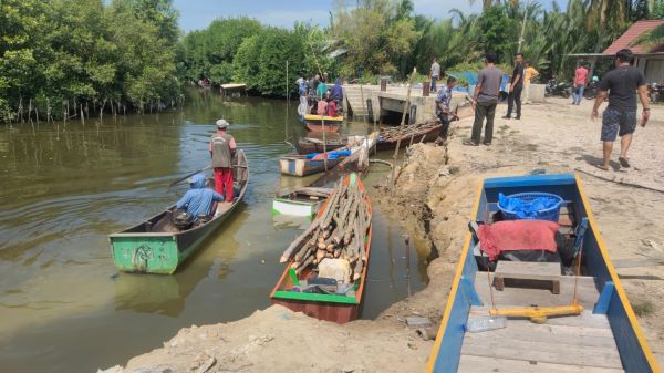 Warga Tangkap Ratusan Batang Mangrove Dan Tiga Boat