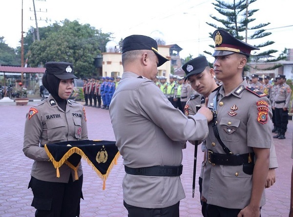 Kasat Reskrim, Kasat Lantas Dan Kapolsek Polres Langsa Disertijab