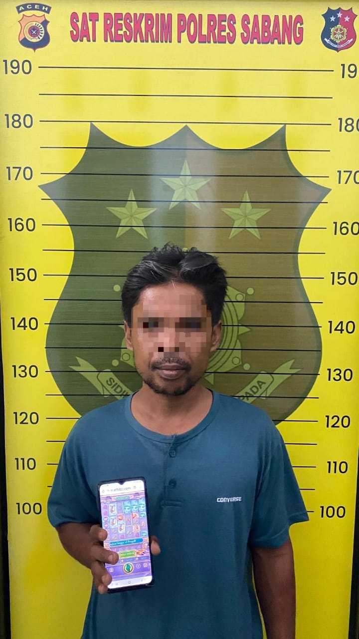 Lagi, Polres Sabang Tangkap Pelaku Judi Online