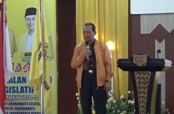 Syahrul Pasaribu Bekali Caleg Golkar Se-Labuhanbatu Raya