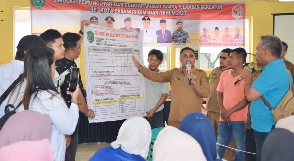 Jelang Pilkades Serentak, Pemko P.Sidimpuan Gelar Simulasi