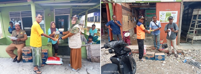 BPBK Abdya Salurkan Bantuan Korban Angin Kencang