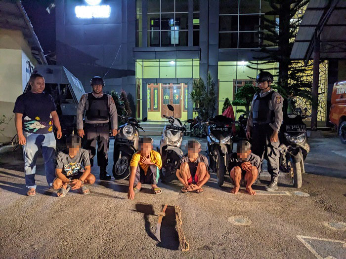 Sat Samapta Polres Amankan Sejumlah Remaja Terlibat Tawuran