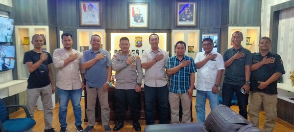 Kapolres Silaturahmi Dengan Pewarta Polres Binjai
