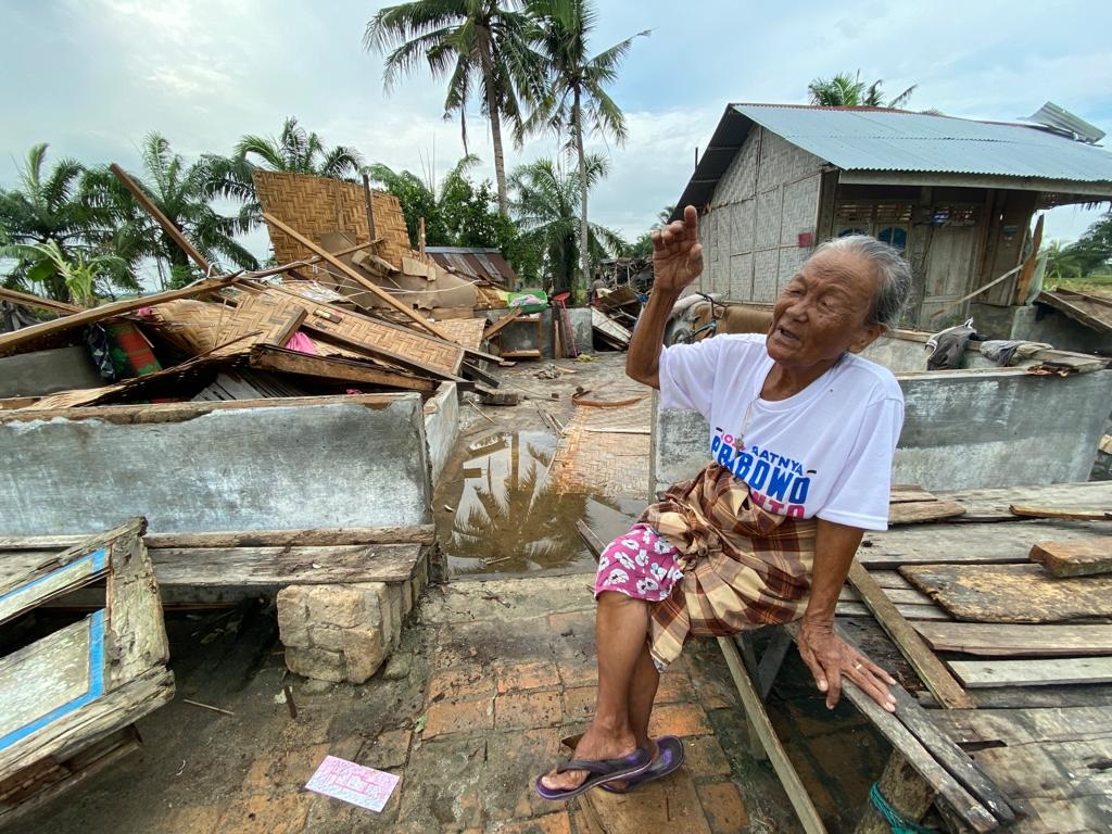 Puluhan Rumah Disapu Angin Puting Beliung Di Sergai