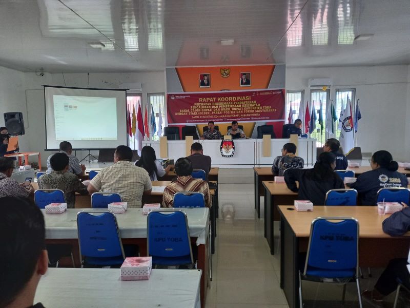 KPU Toba Rakor Persiapan Penerimaan Pendaftaran Dan Rikkes Calon Bupati Dan Wakil Bupati