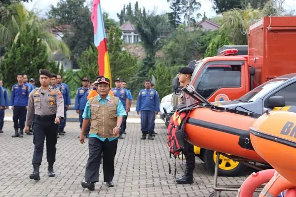 Pemkab Madina Laksanakan Apel Kesiapsiagaan Penanggulangan Bencana
