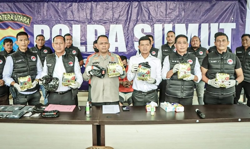 Polres Sergai Ungkap Jaringan Internasional Peredaran Narkoba