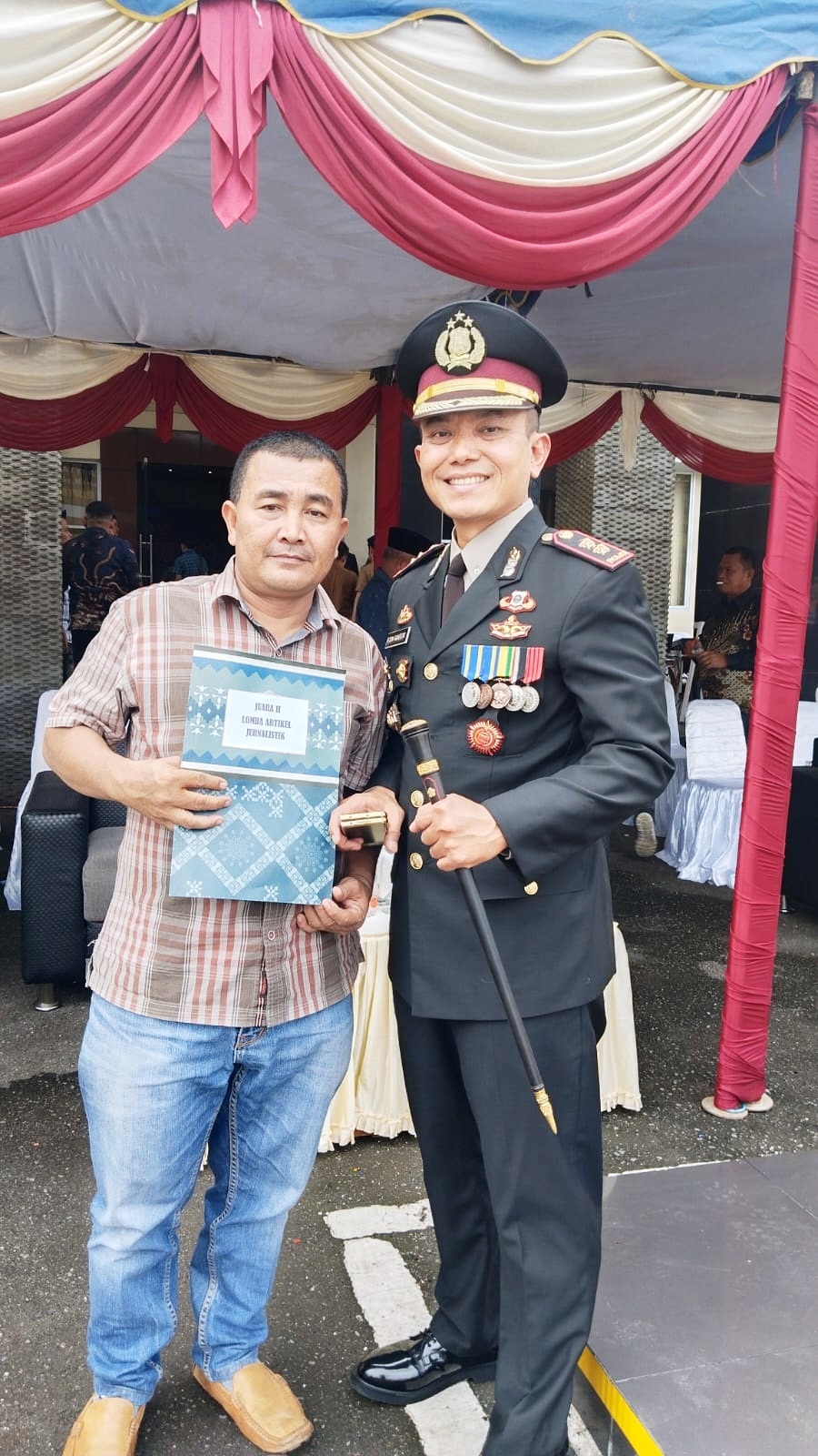 Waspada.id Juara II Lomba Artikel Jurnalistik Polres Agara