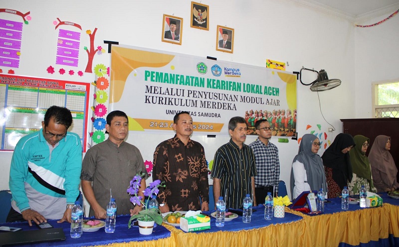 Pelatihan Penyusunan Modul Ajar Kurikulum Merdeka Ke Guru SDN Alue Sentang