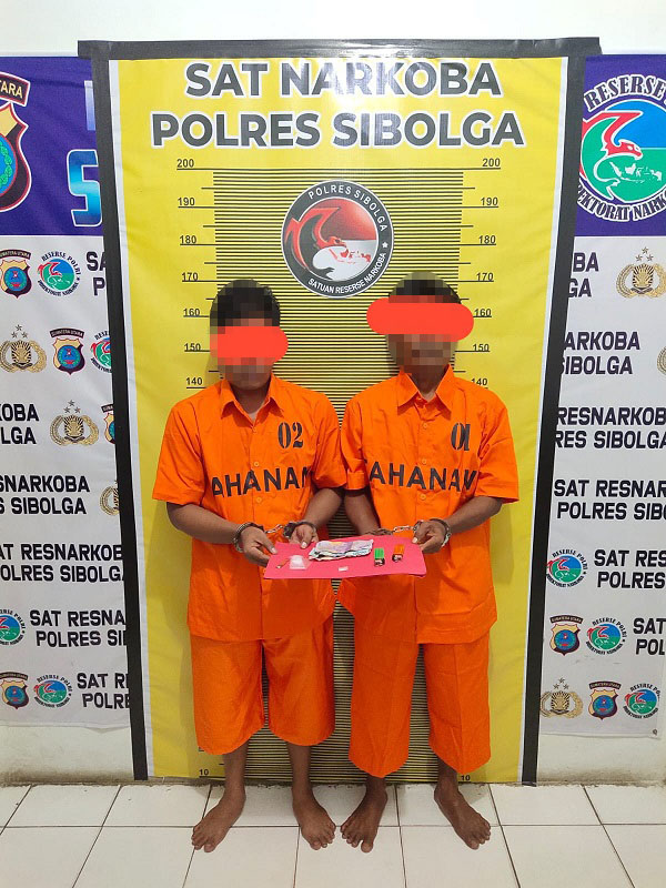 Polres Sibolga Ringkus 2 Nelayan Kasus Narkoba