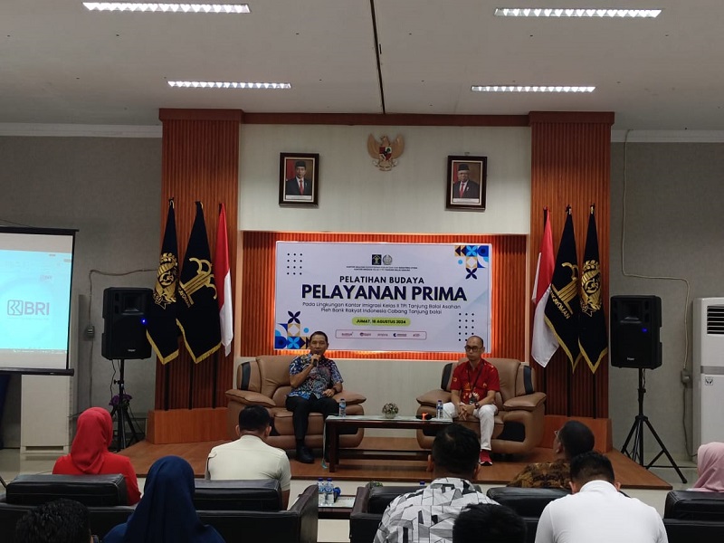 Kantor Imigrasi TBA Gelar Pelatihan Budaya Pelayanan Prima Bersama BRI BO Tanjungbalai