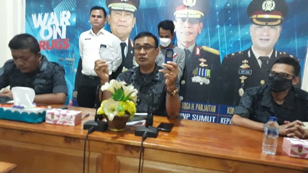 BNNK Gunungsitoli Amankan Tersangka Kurir Sabu Asal Deliserdang