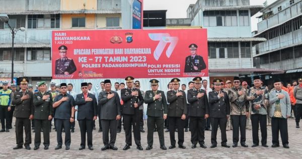 Polres P.Sidimpuan Peringati HUT Ke-77 Bhayangkara