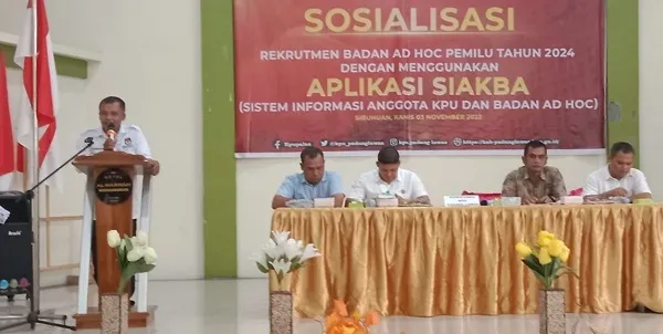 KPU Palas Gelar Sosialisasi Rekrutmen Badan Ad Hoc Pemilu 2024