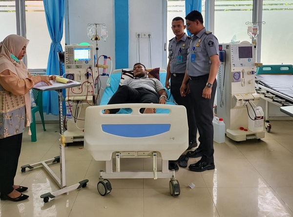 WBP Lapas Lhokseumawe Jalani Cuci Darah Rutin