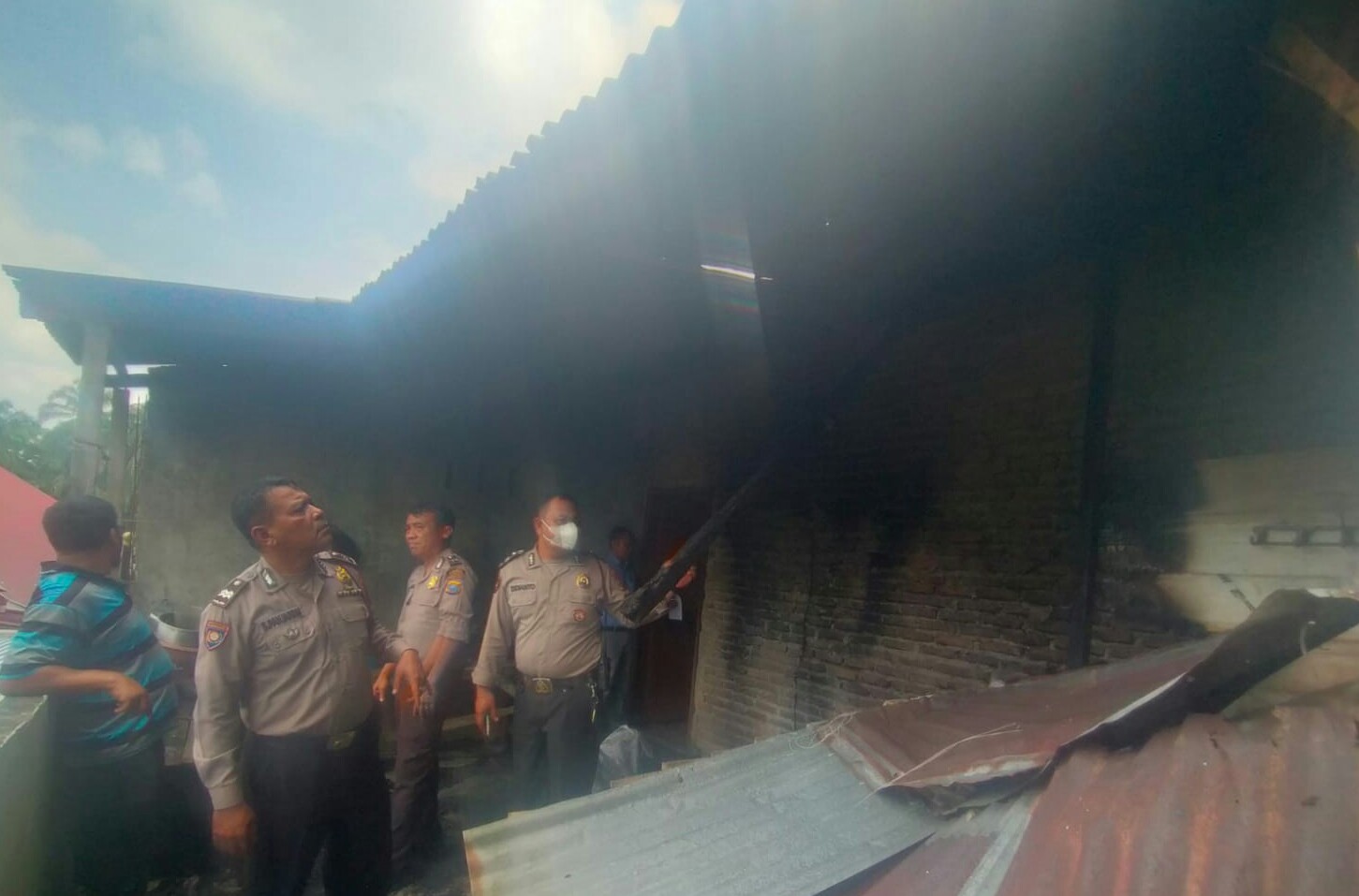 Satu Rumah Hangus Terbakar Di P.Siantar