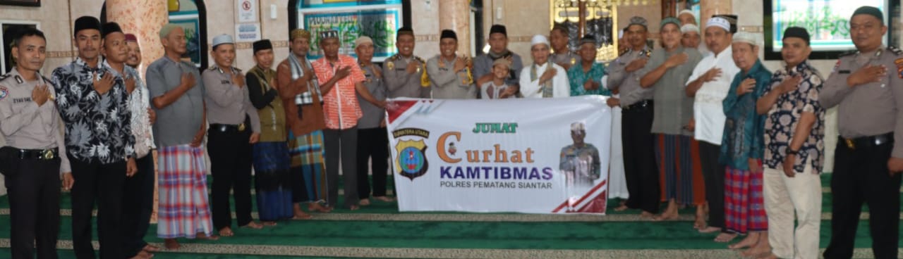 Di Momen Bulan Ramadan, Kapolres P.Siantar Safari Jumat