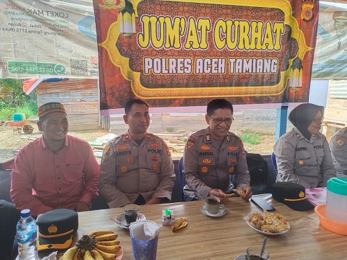 Polres Aceh Tamiang Tampung Aspirasi Tomas Dan Warga Sekerak Kanan