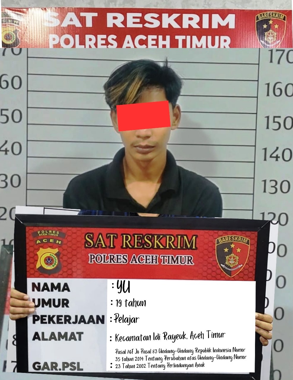 Nekat Bawa Kabur Anak Di Bawah Umur, Pekerja Cafe Ditangkap
