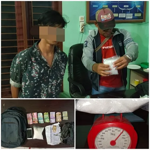 Bawa 500 Gram Sabu, Remaja Asal Bireuen Ditangkap Polres Langkat