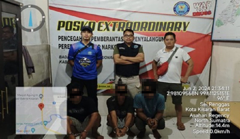 BNN Asahan Amankan 3 Pengguna Sabu