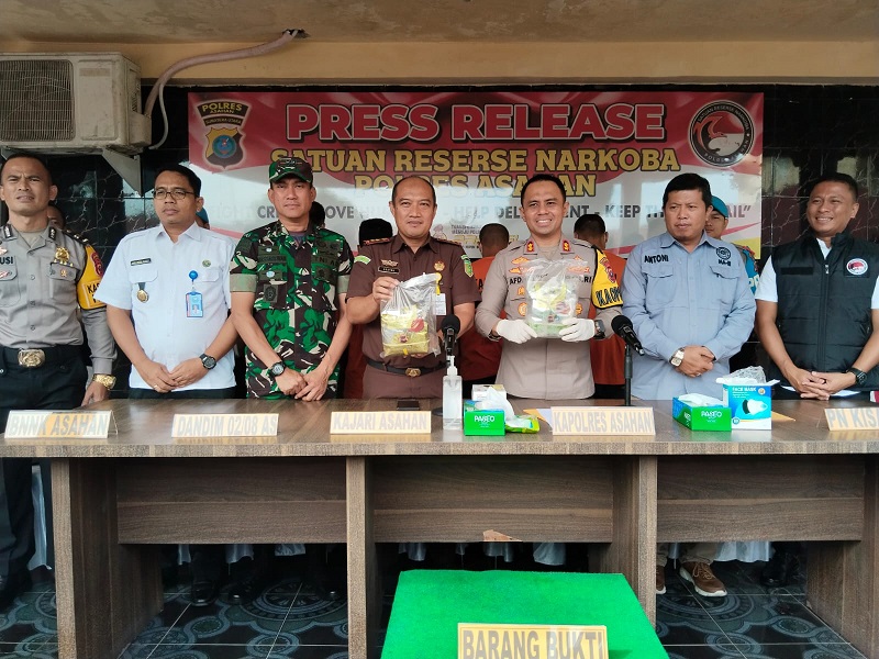 Polres Asahan Gagalkan Peredaran 2 Kg SS