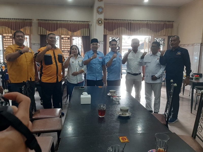 Empat Parpol Pengusung Bertekad Menangkan Paslon Anton -Benny
