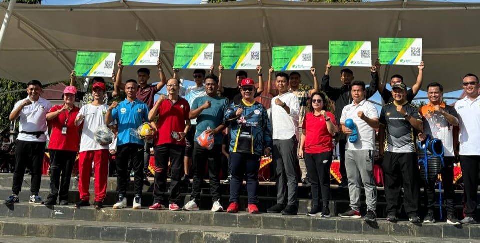 Peserta Wali Kota Gunungsitoli Cup 2024 Dilindungi BPJS Ketenagakerjaan