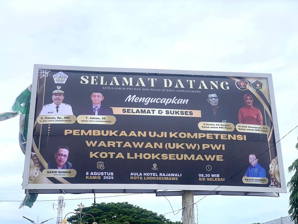 Uji Kompetensi Wartawan Angkatan XVIII PWI Aceh Digelar Di Lhokseumawe