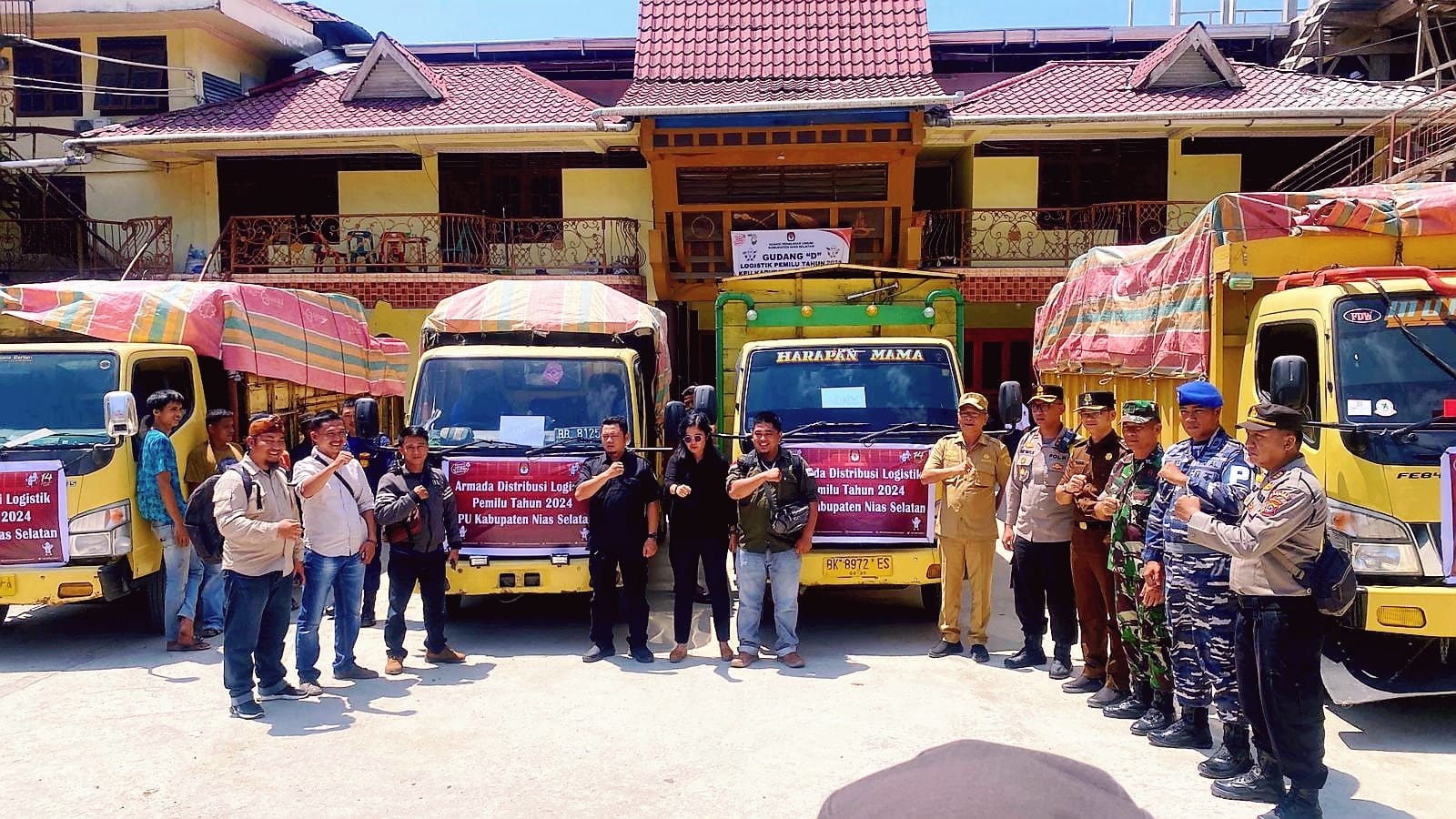 KPUD Nisel Distribusikan Logistik Pemilu 2024 Ke PPK 28 Kecamatan