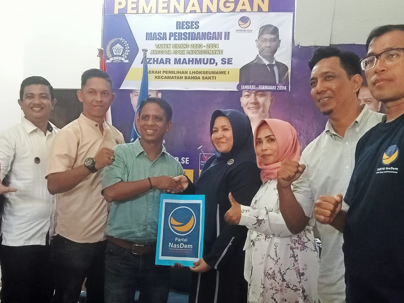 Mantan Aktivis Daftar Ke NasDem Sebagai Calon Wakil Wali Kota Lhokseumawe