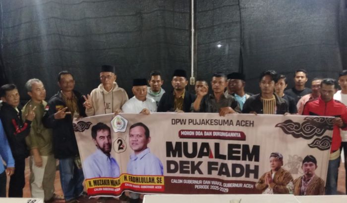 DPW Pujakesuma Aceh Deklarasi Dukung Mualem-Dek Fadh Di Pilkada