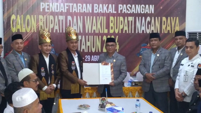 KIP Nagan Raya Terima Pendaftaran Empat Paslon Bupati Dan Wabup