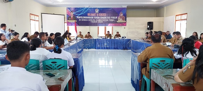 Dinas Sosial Toba Gelar Forum Konsultasi Publik