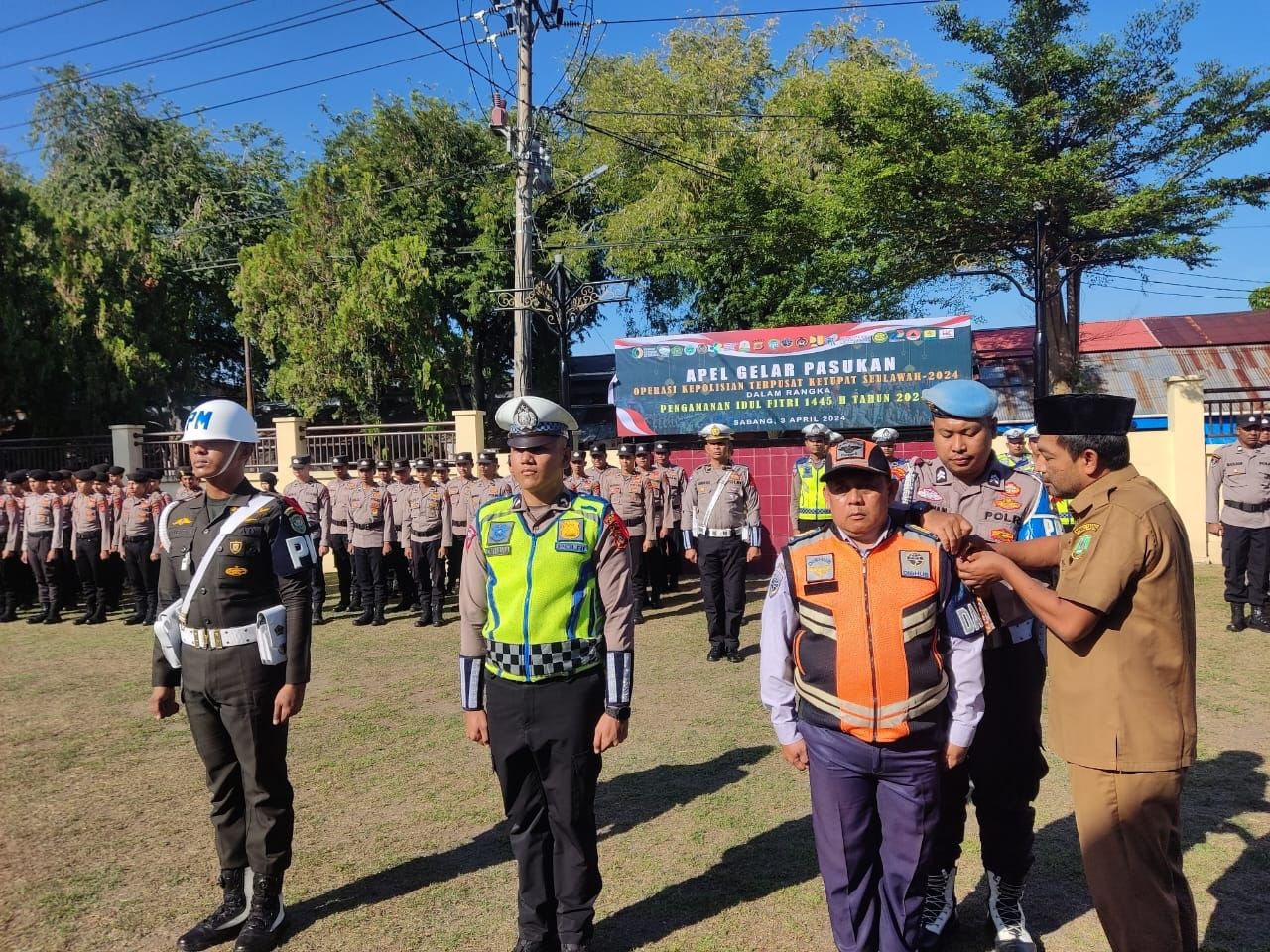 Apel Gelar Pasukan Operasi Ketupat Seulawah - 2024 Polres Sabang