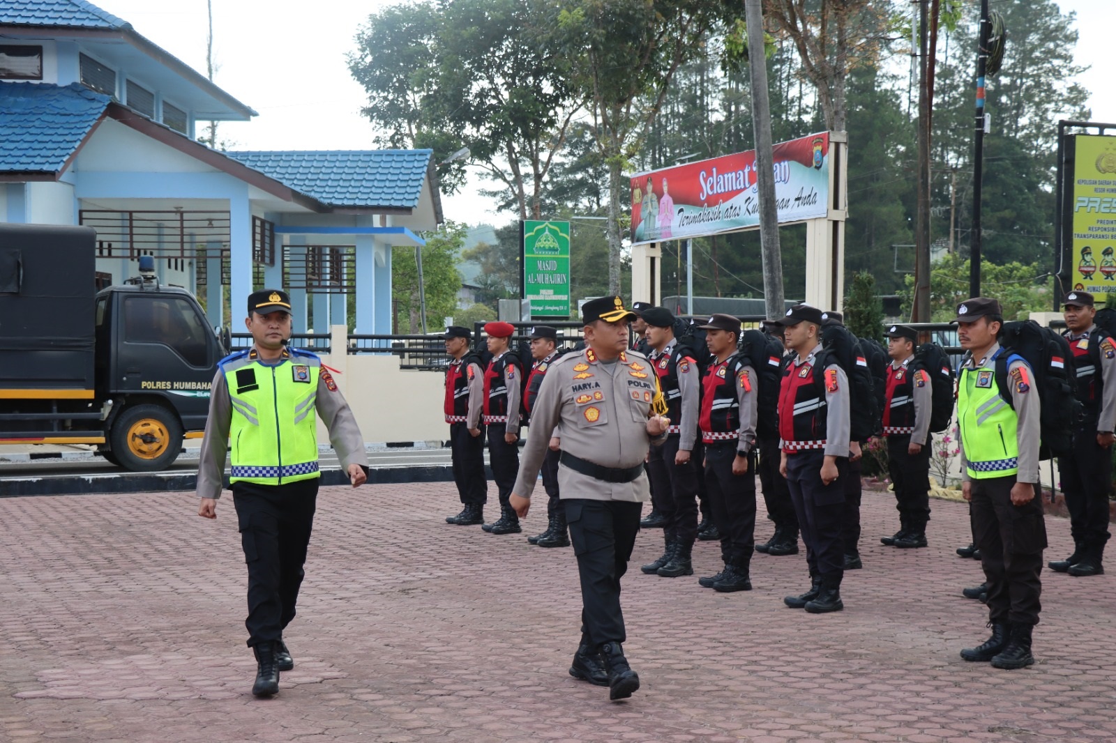 Polres Humbahas Kerahkan Kekuatan Penuh Amankan Pemilu