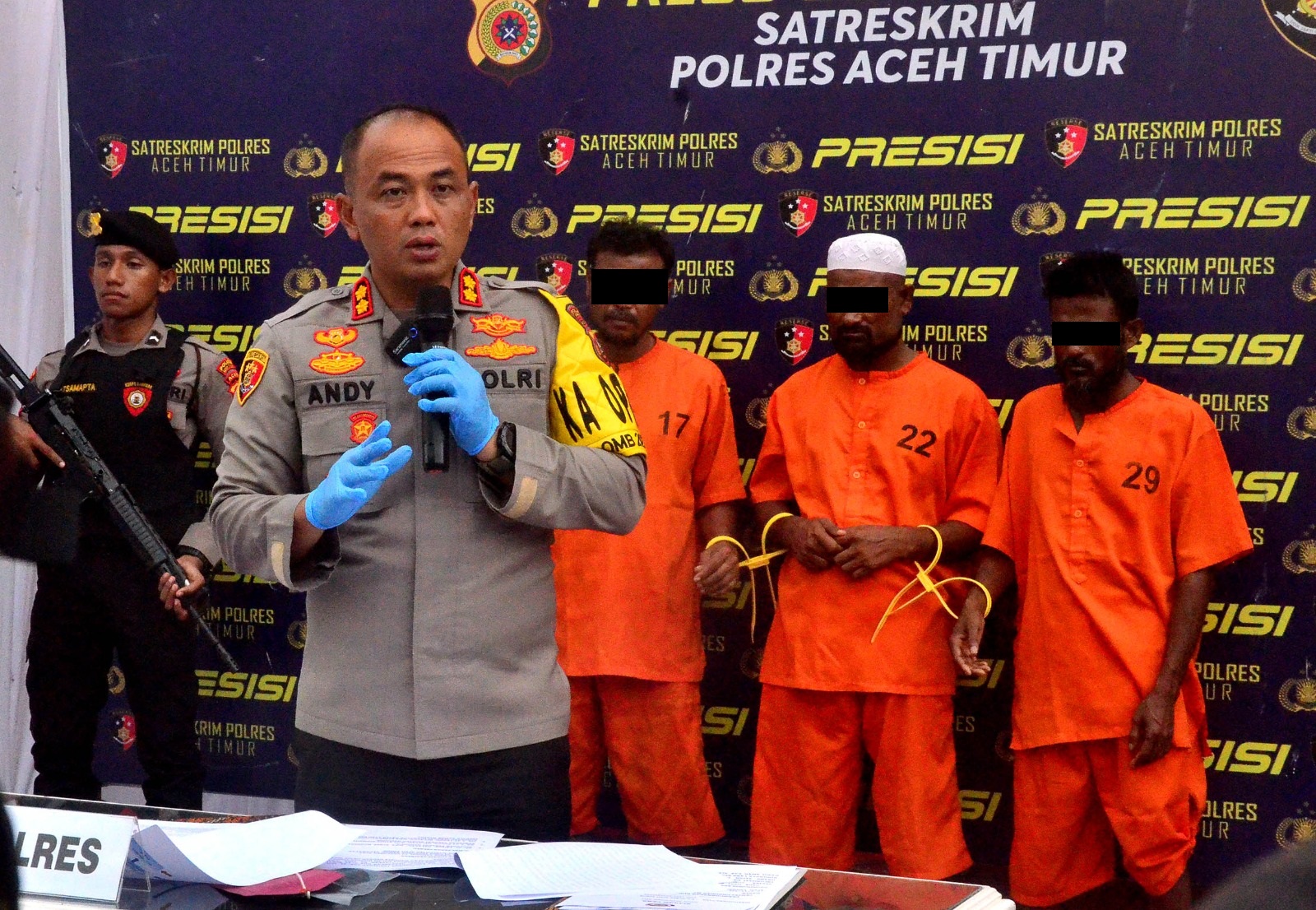 Tiga Tersangka Penyelundupan Etnis Rohingya Ke Aceh