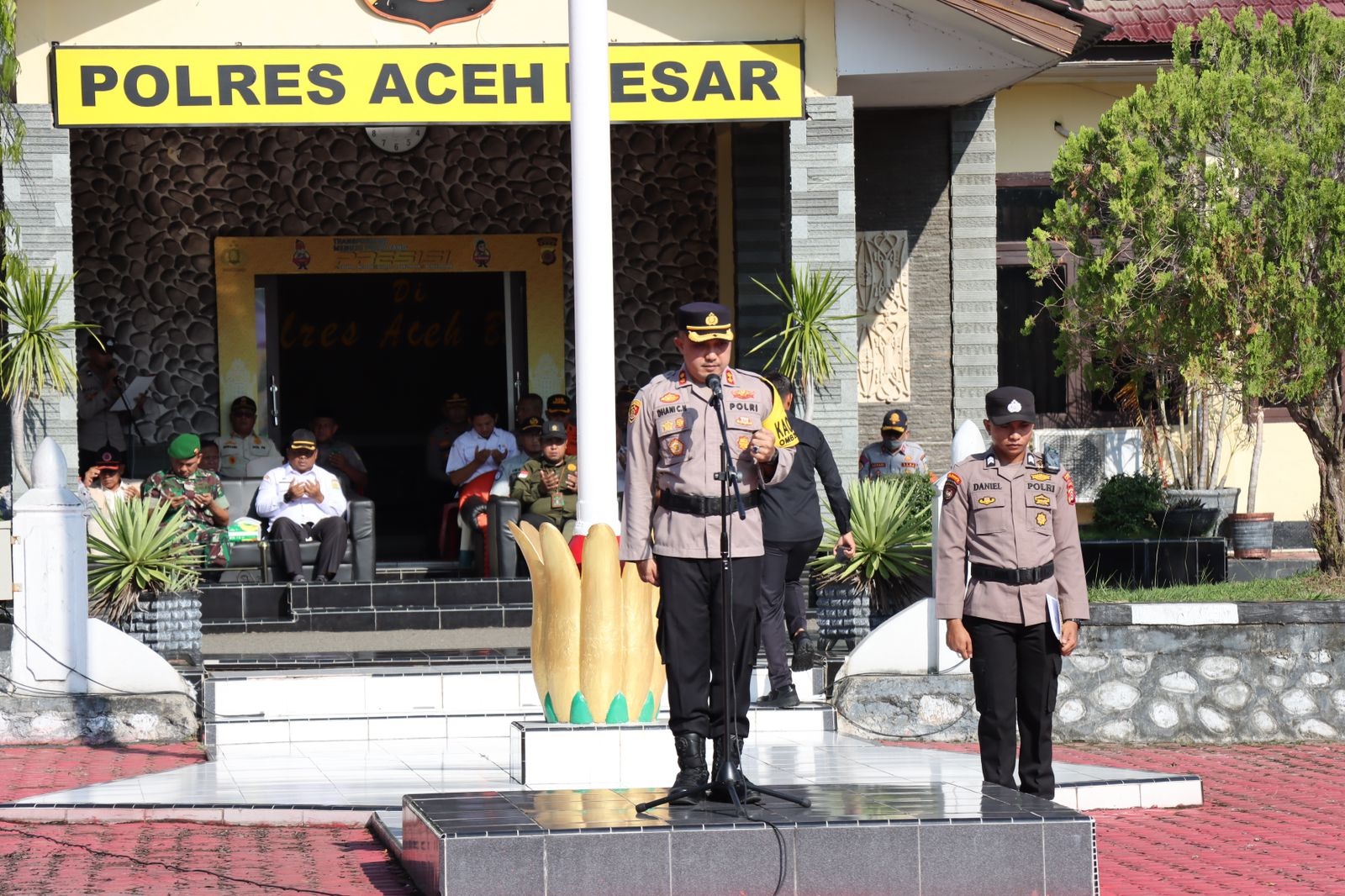 Kapolres Aceh Besar Gelar Apel Pasukan Operasi Ketupat Seulawah
