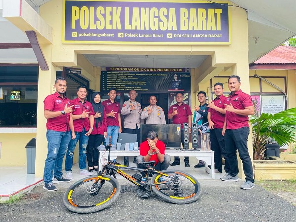 Polsek Langsa Barat Ringkus Pelaku Pencuri Rumah