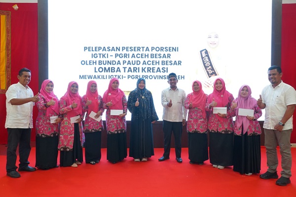 Tari Kreasi IGTKI-PGRI Aceh Besar Ke Porseni Nasional