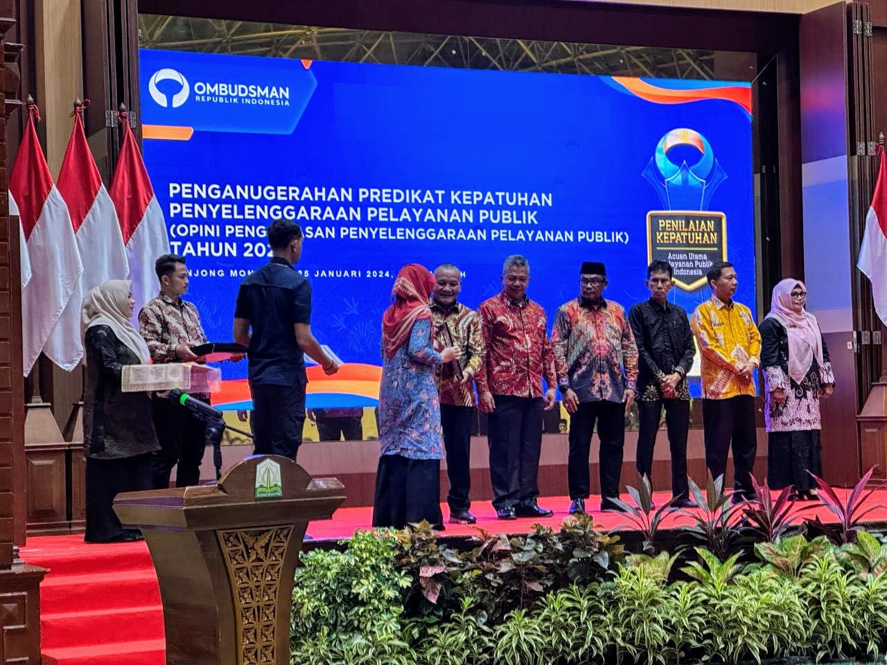 Pemkab Agara Raih Penilaian Kepatuhan Penyelenggaraan Pelayanan Publik