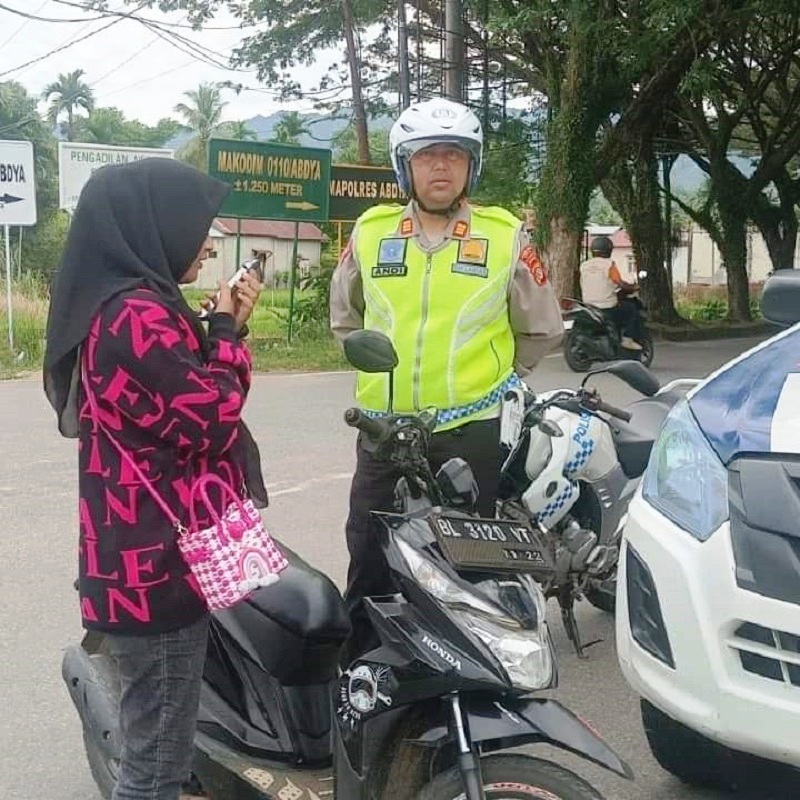 Satlantas Polres Abdya Sasar Tujuh Prioritas Pelanggaran