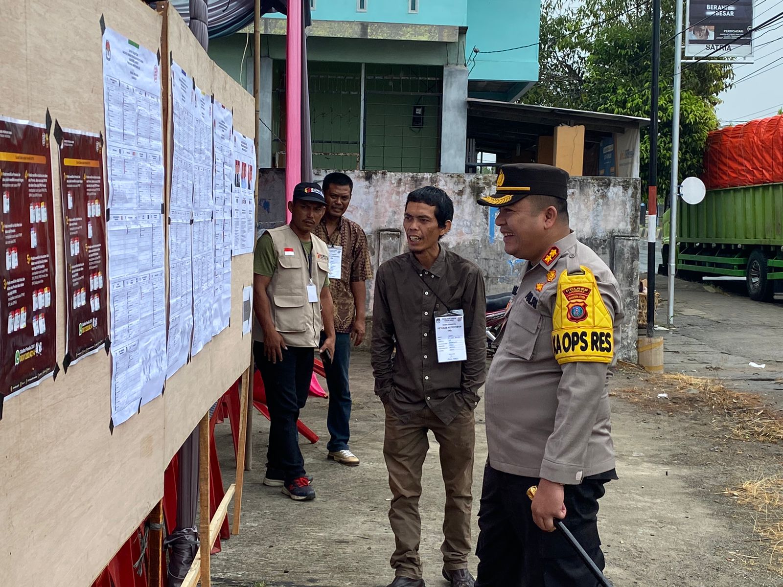 Kapolres Langkat Cek Langsung Pengamanan Di TPS