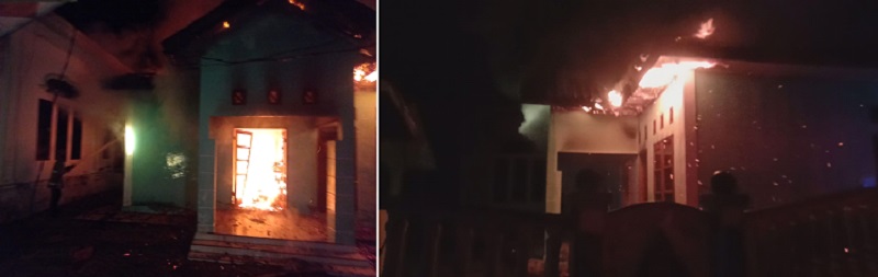 Gedung PKK Lamteungoh Habis Terbakar
