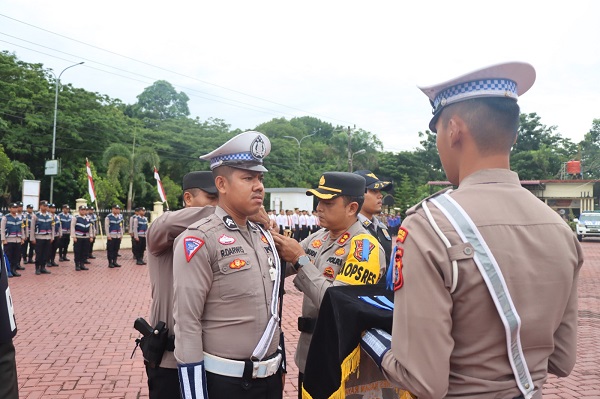 Polres Nagan Raya Apel Operasi Zebra Seulawah 2023