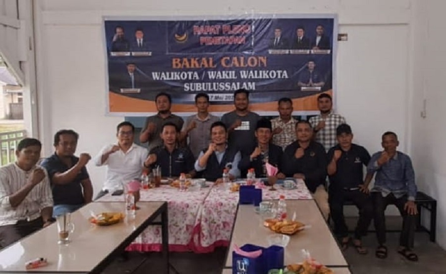 Nasdem Terima Berkas Dua Balon Wali Dan Tiga Balon Wakil