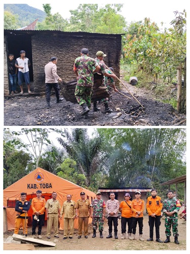 Ditinggal Ke Sawah, Rumah Semi Permanen Di Silaen Terbakar