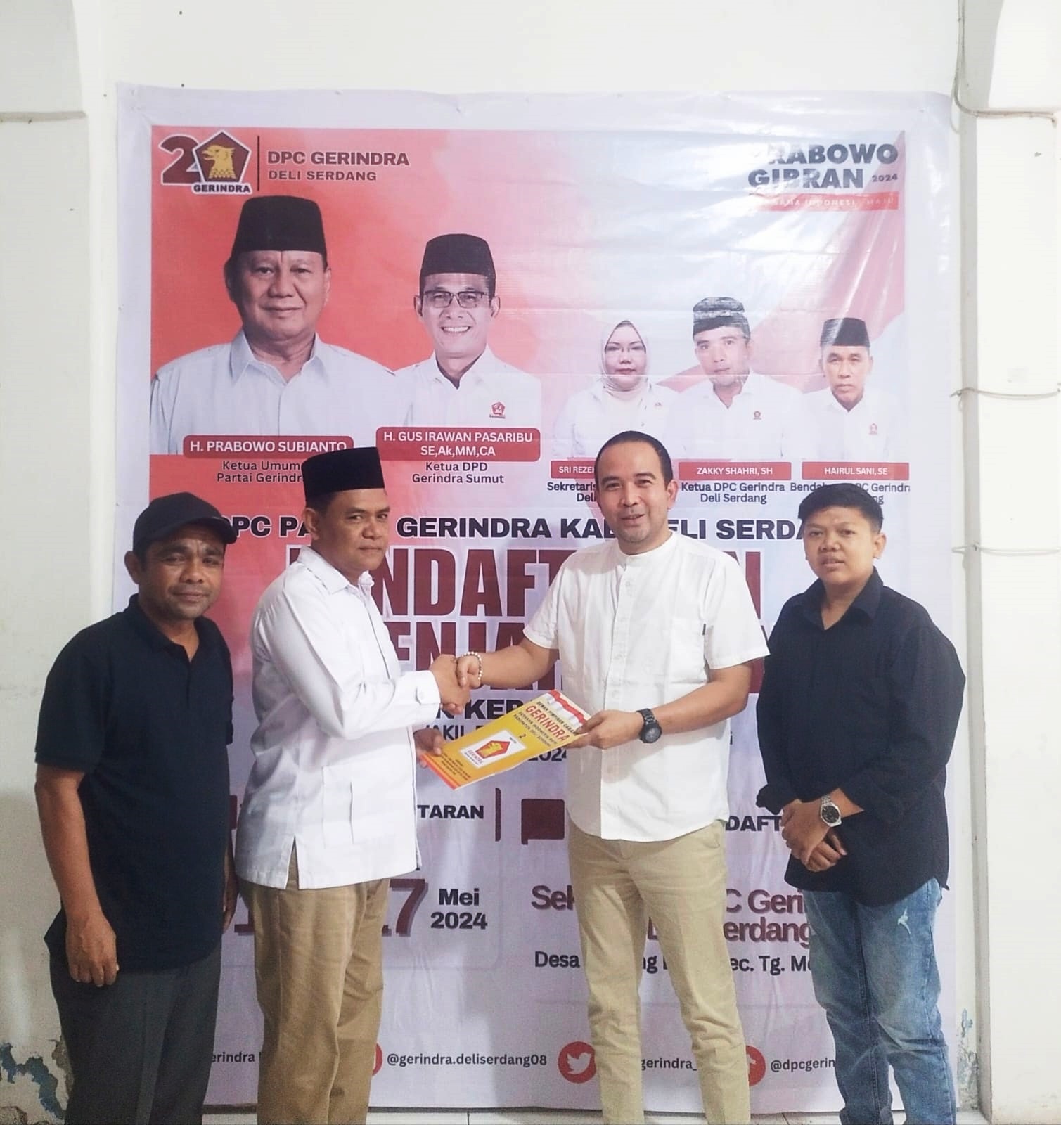 Pertama Daftar Cabup Deliserdang, Zakky: Semoga DPP Gerindra Pertimbangkan